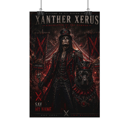 Satin Poster — Gothic 'Xanther Xerus: Say My Name' Dark Voodoo Wall Art
