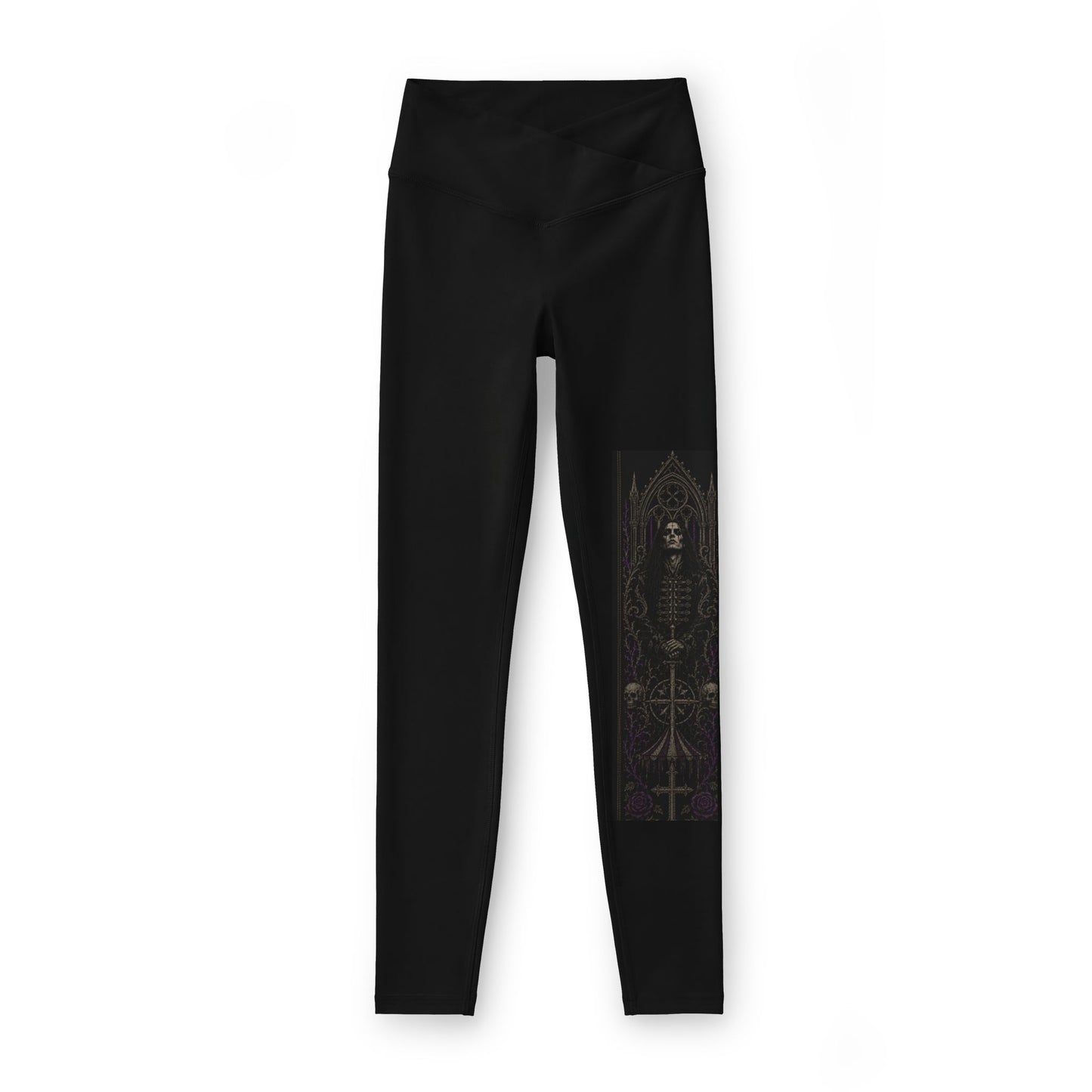 Leggings — Vintage Art Panel Yoga Leggings